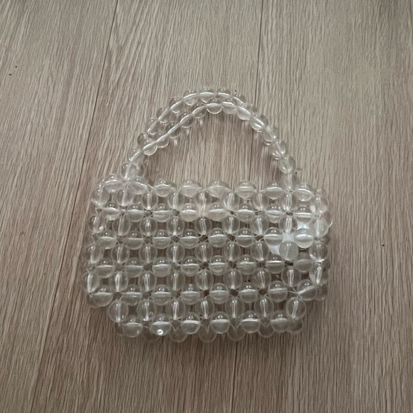 Mango Handbags - Mango clear beaded bag - never worn!
